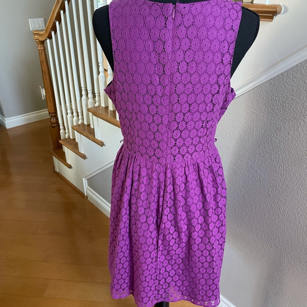 Nicole Miller purple dress size 8 - Picture 4 of 6